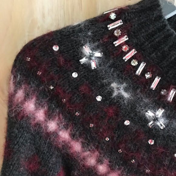 J Crew Jeweled Fair Isle crewneck sweater dress - Picture 4 of 7